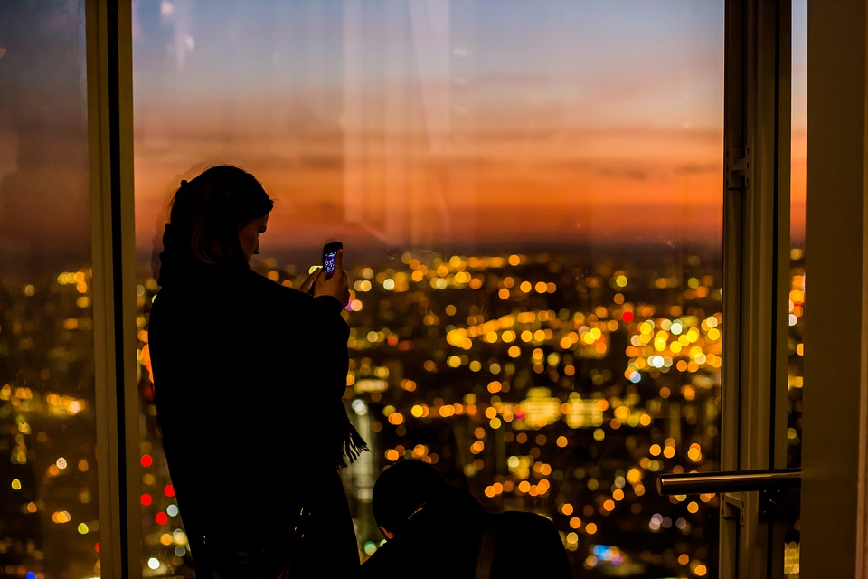 Girl taking picture