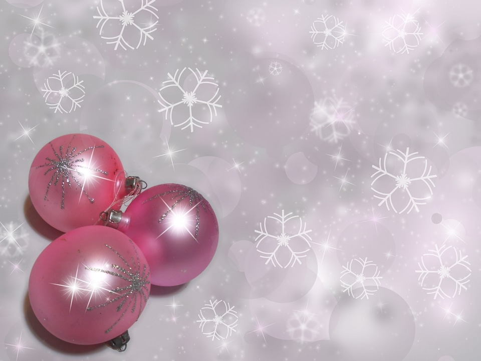 Christmas time christmas card pink