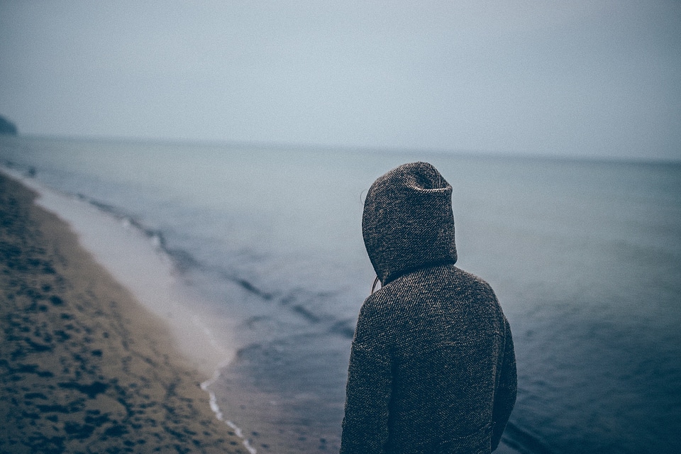 Walking on the beach