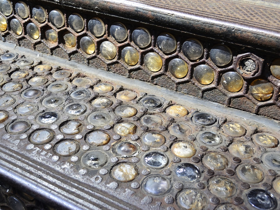 Glass glass tiles steps