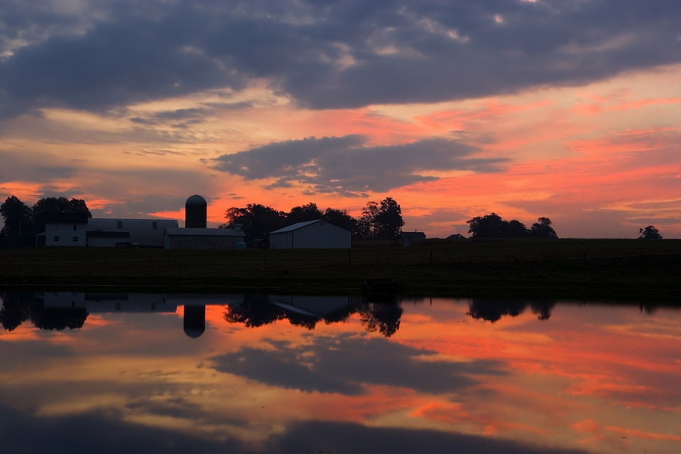 Rural sky clouds photo