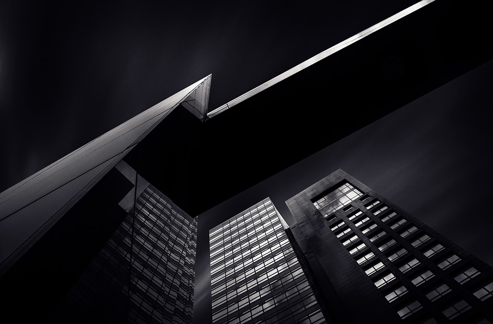 Dark skyscrapers photo