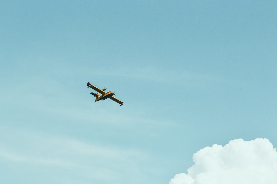 Airplane in the sky