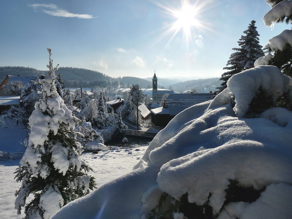 Snow ice saxon switzerland