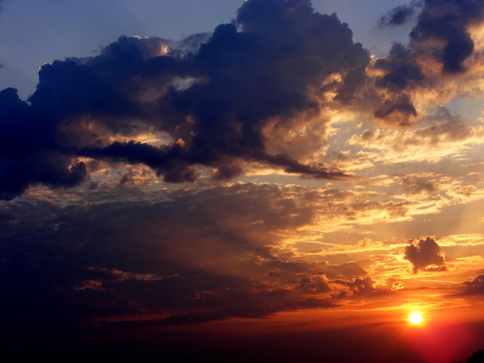 Clouds over the sky
