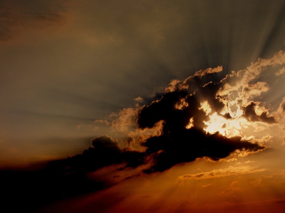 Clouds covering the sun