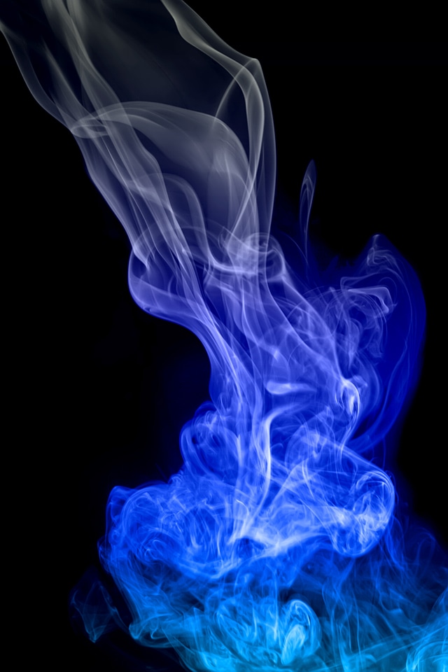 Blue abstract smoke