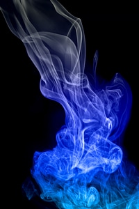 Blue abstract smoke photo