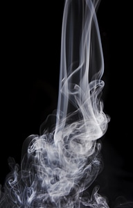 White abstract smoke