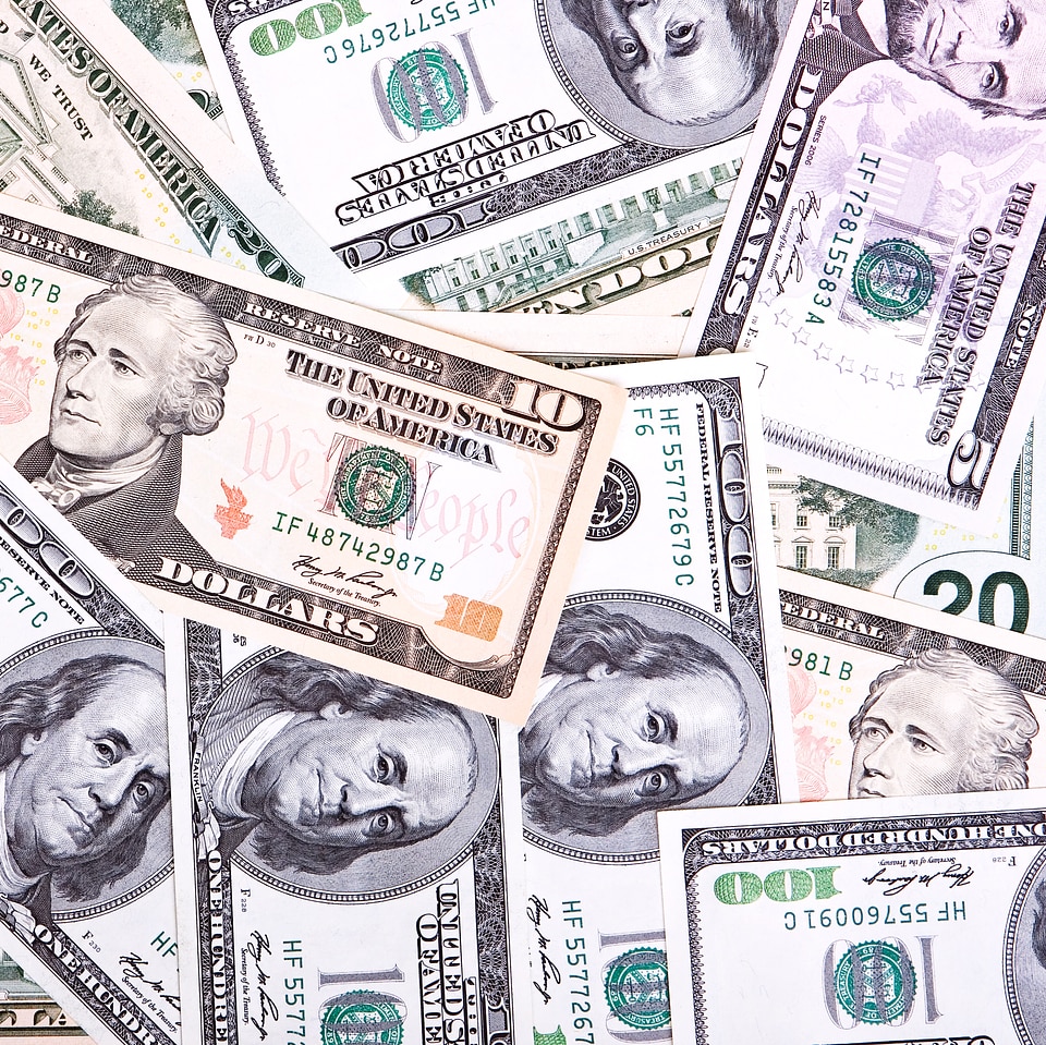 Mixed Dollar Bills