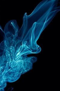 Blue smoke photo