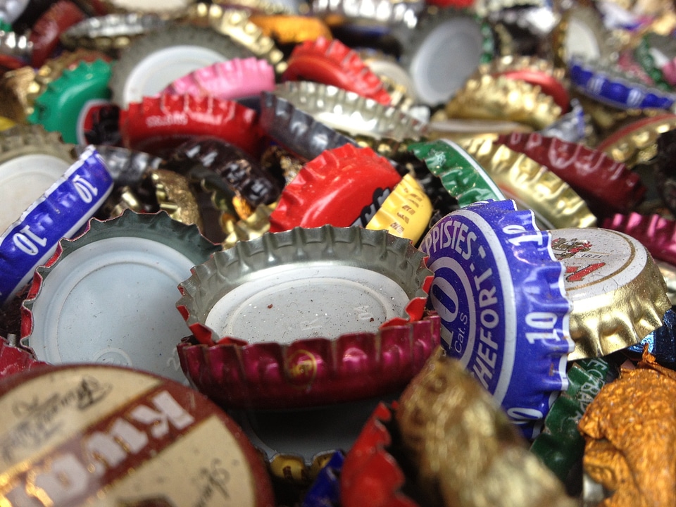 Bottle bottle caps color