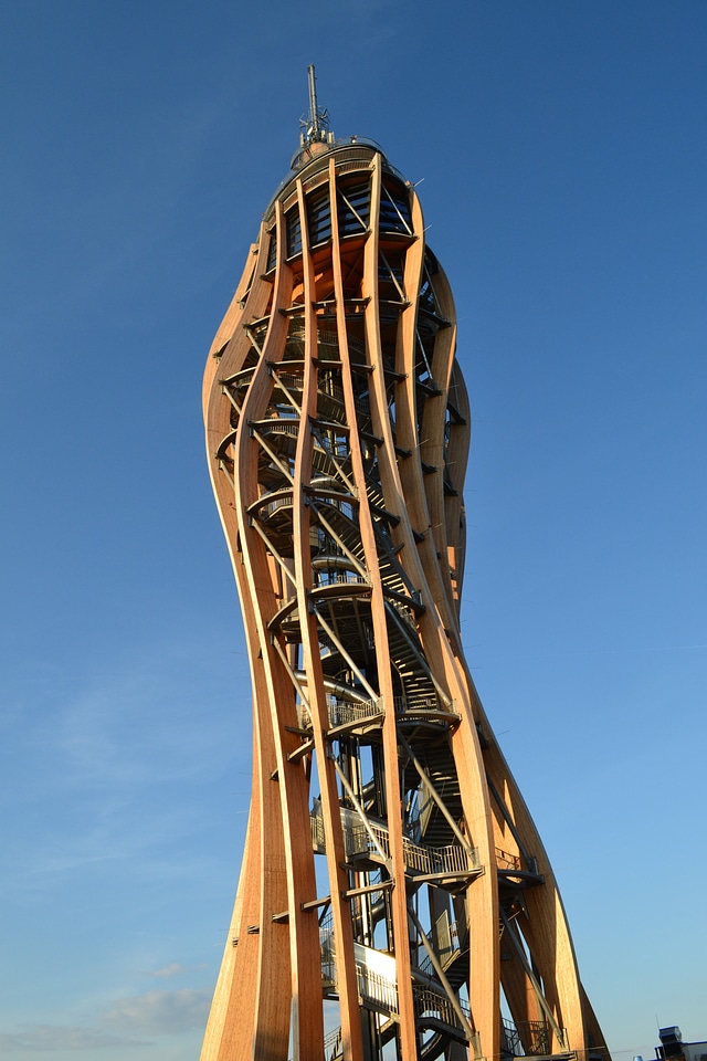 Wooden tower wood architecture