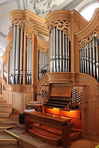 Church organ music photo