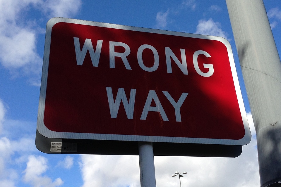 Caution warning wrong