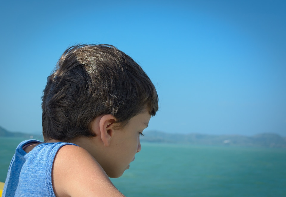 Emotion blue beach