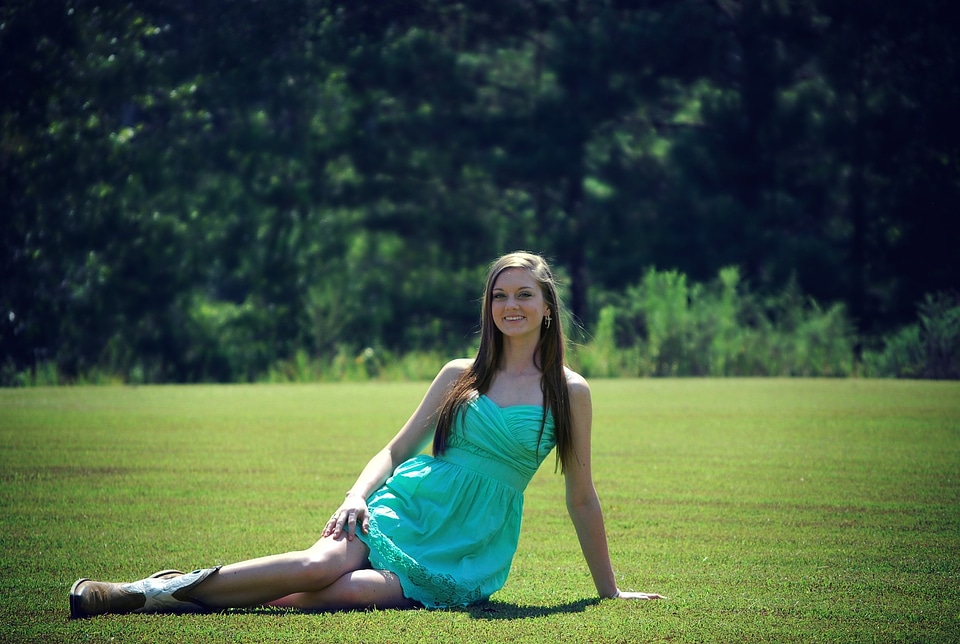 Happy portrait teenager