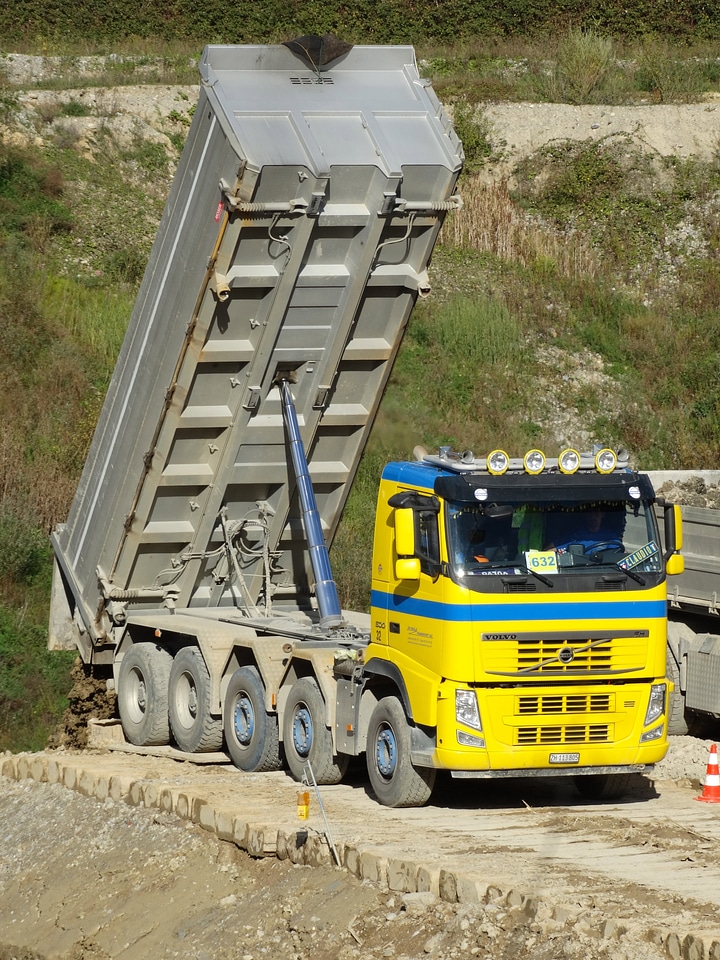 Unloading point earth earth material photo