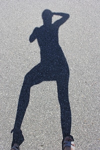 Woman character shadow