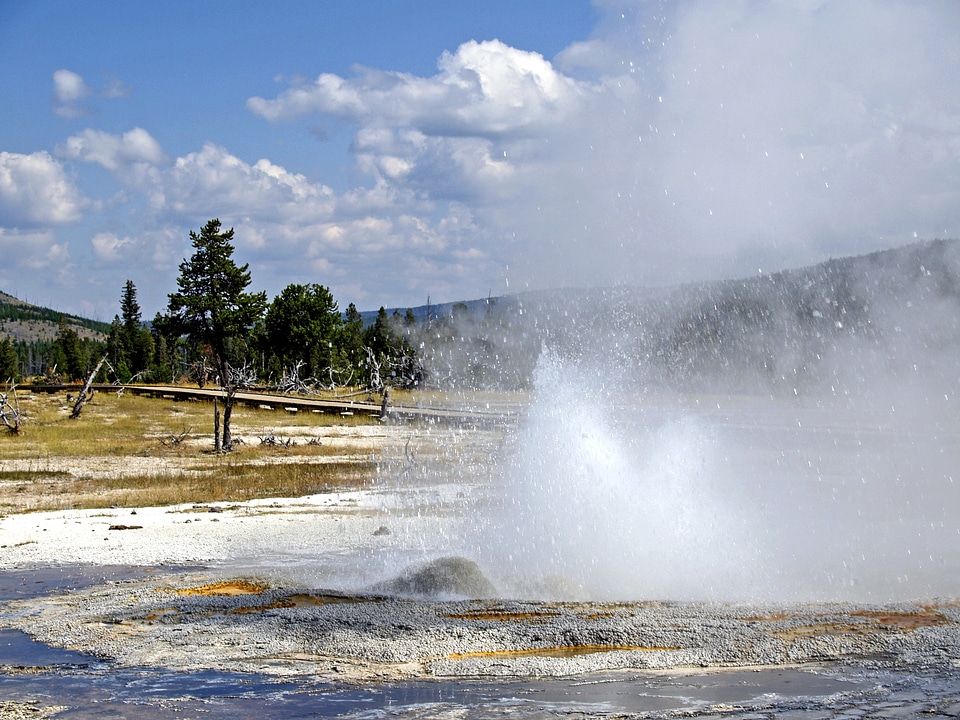 Geyser scenery nature
