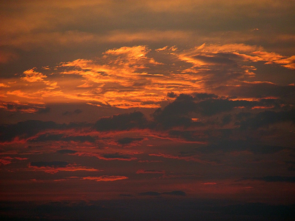 Clouds eventide horizon