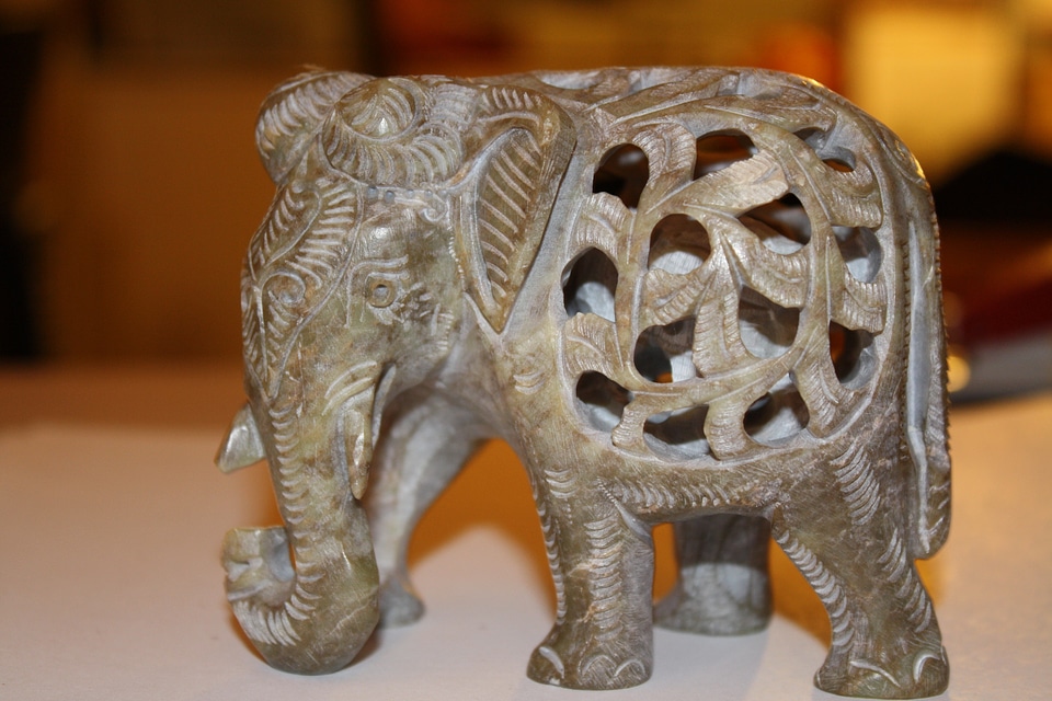Elephant carving indian