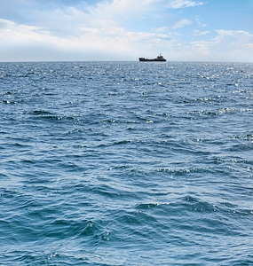 Ship at sea