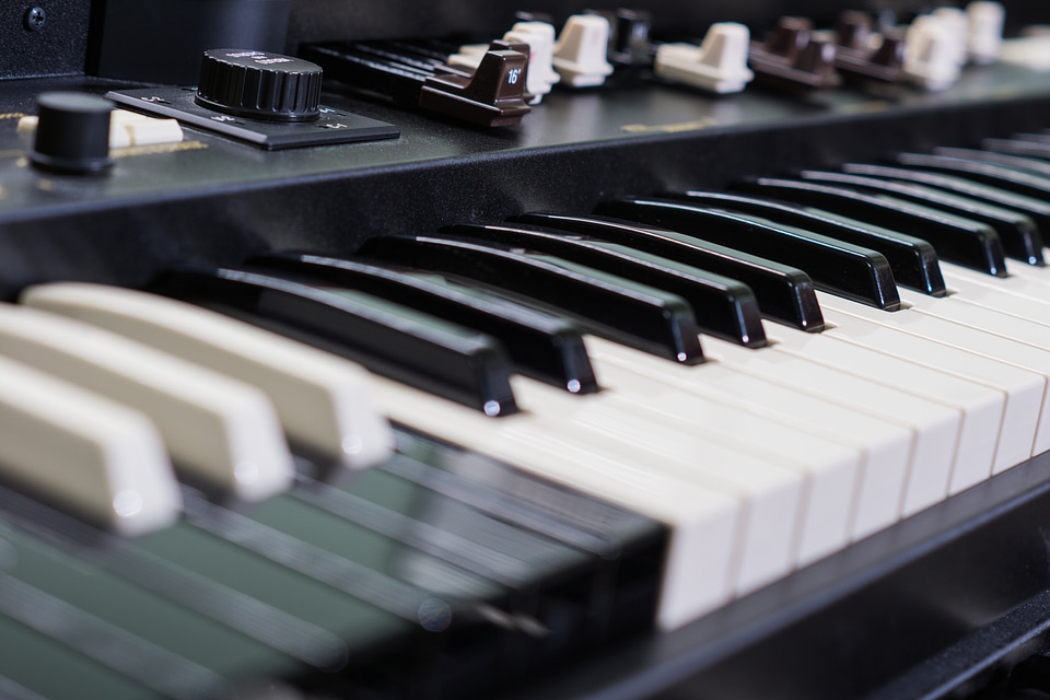 Music keys drawbar