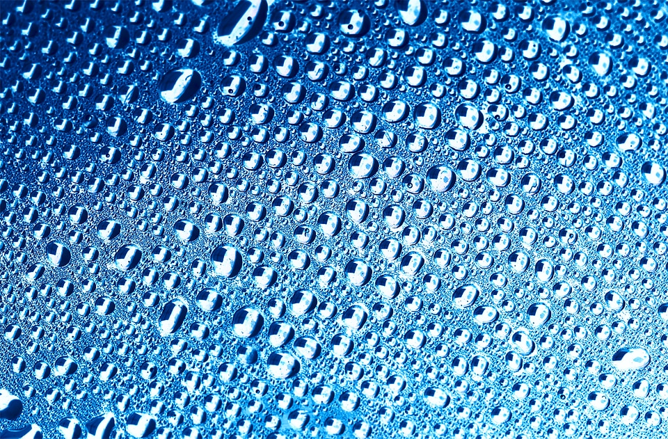 Light Blue water drops background