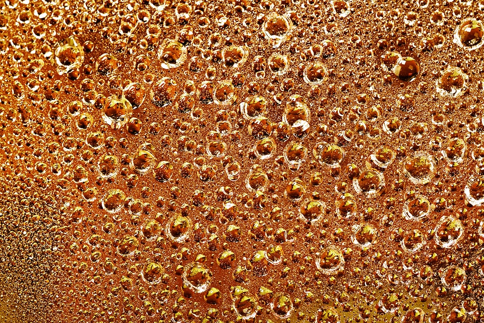 Background of water drops