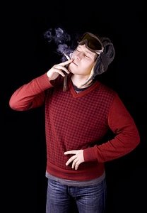 Man smoking photo