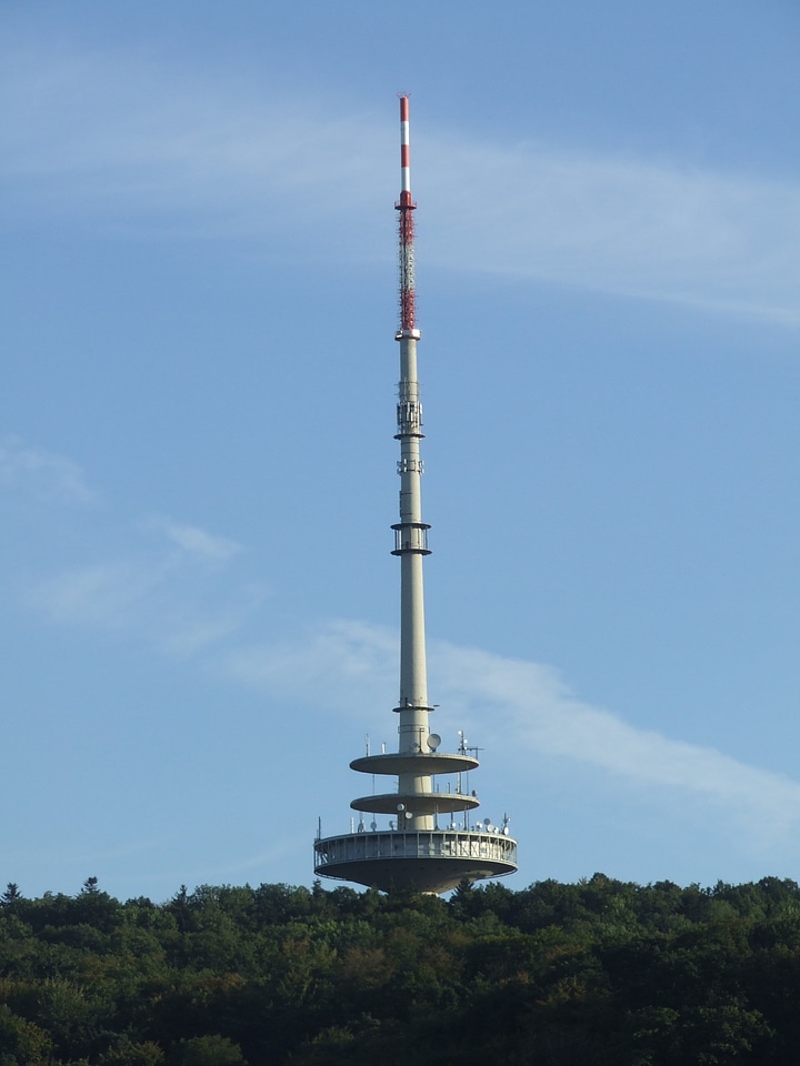 Stuttgart tower woman's head