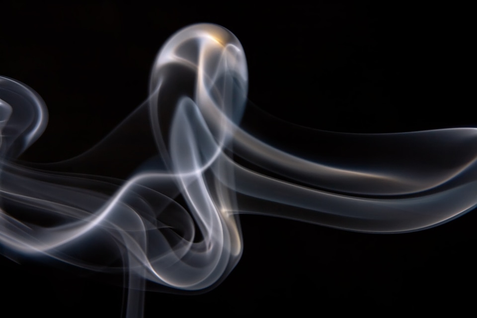 Gray Cigarette Smoke