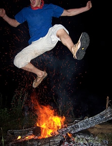 Man jumping photo