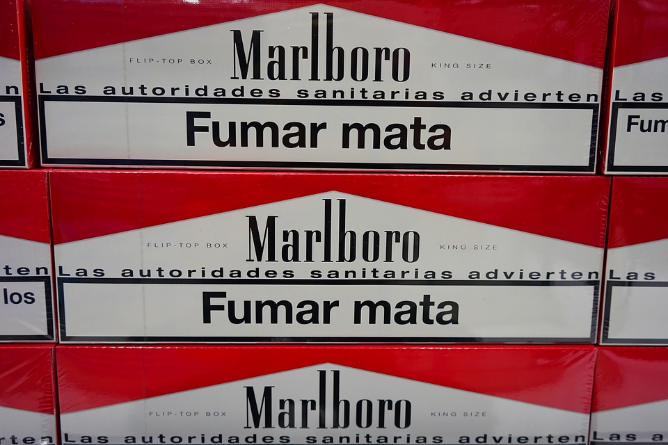Cigarette sales music shop