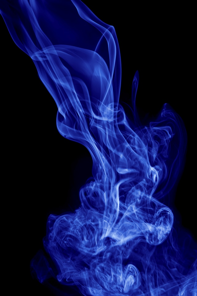 Dark blue abstract smoke