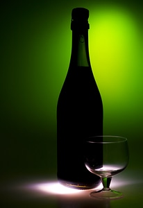 Wine and glass photo