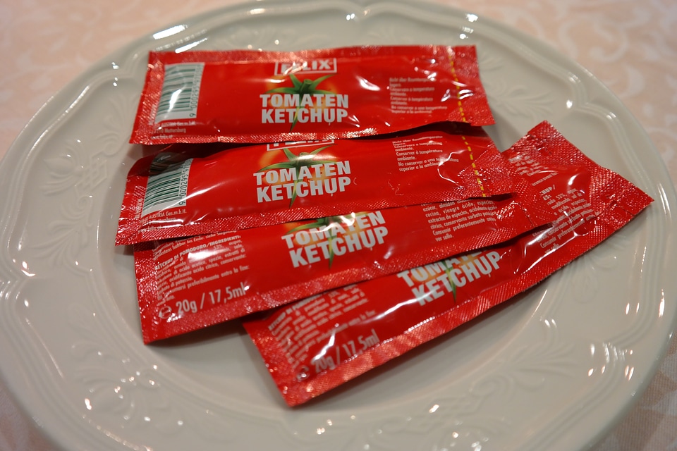 Bags portion bags red