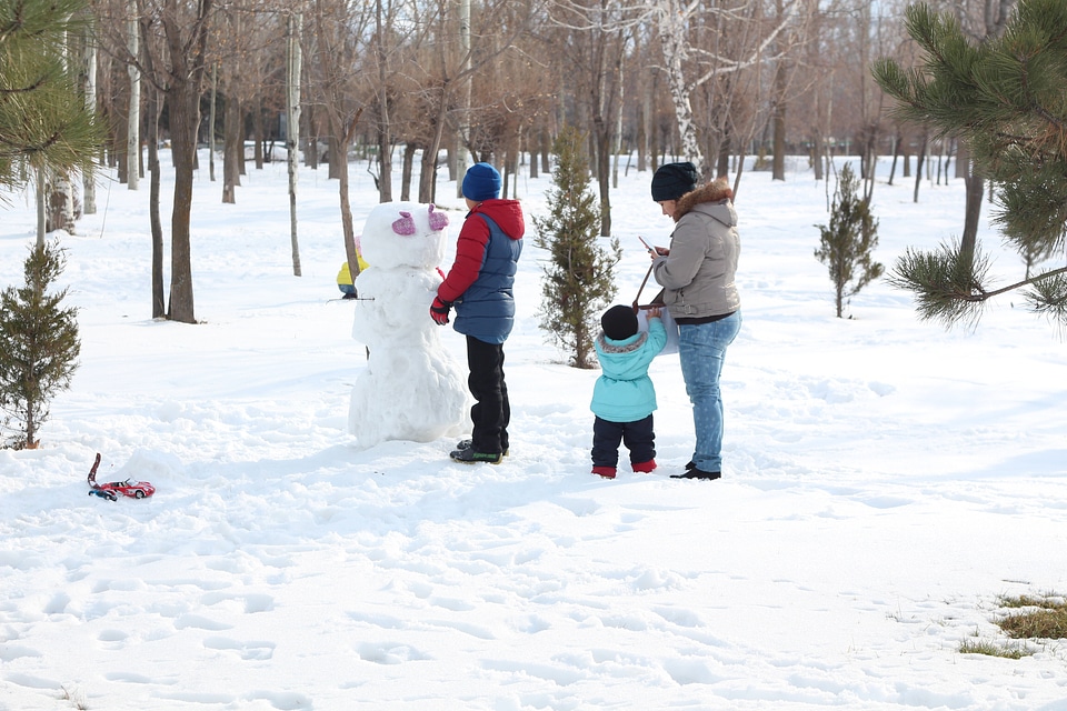 Snow holiday season