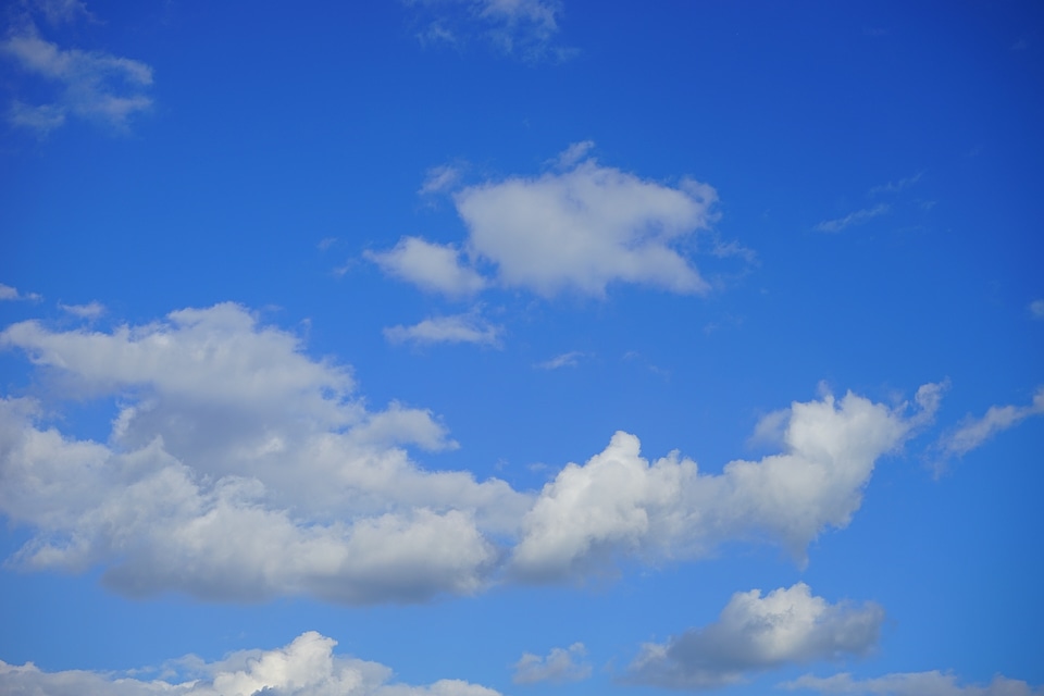 Clouds white summer day