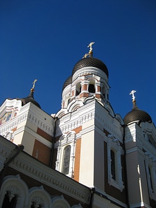 Orthodox church estonia church towers photo