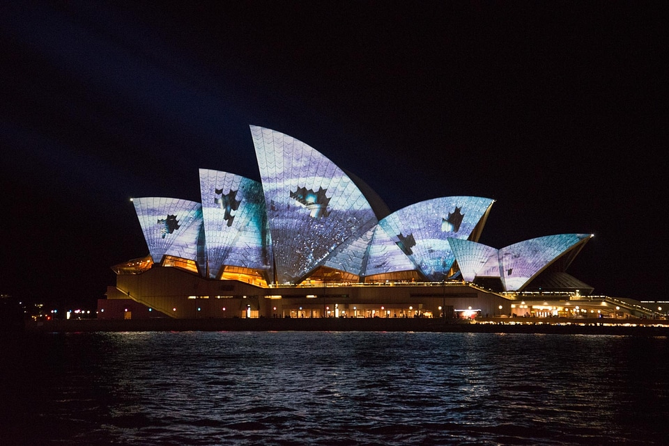 Australia vivid light show