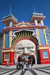 Entrance park carnival photo