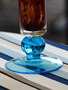 Glass base foot floor stand