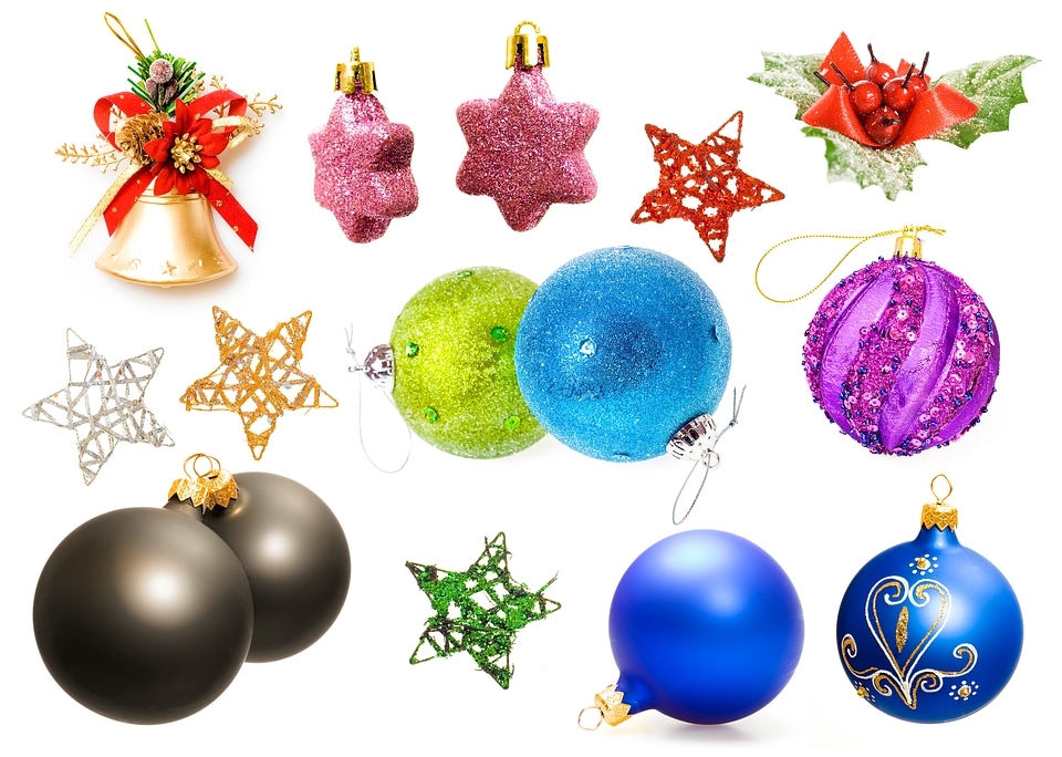 Isolated Christmas Decorations