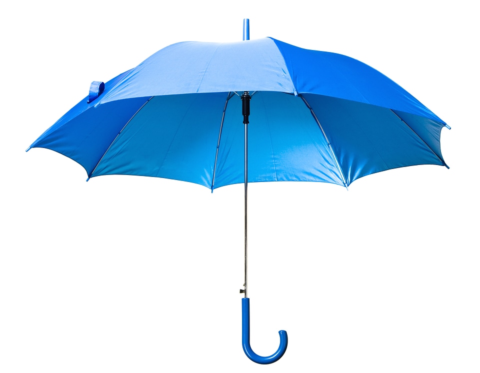 Blue Open Umbrella