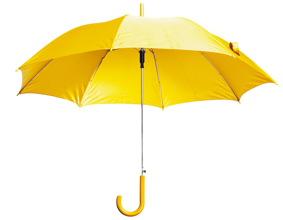 Yellow Open Umbrella