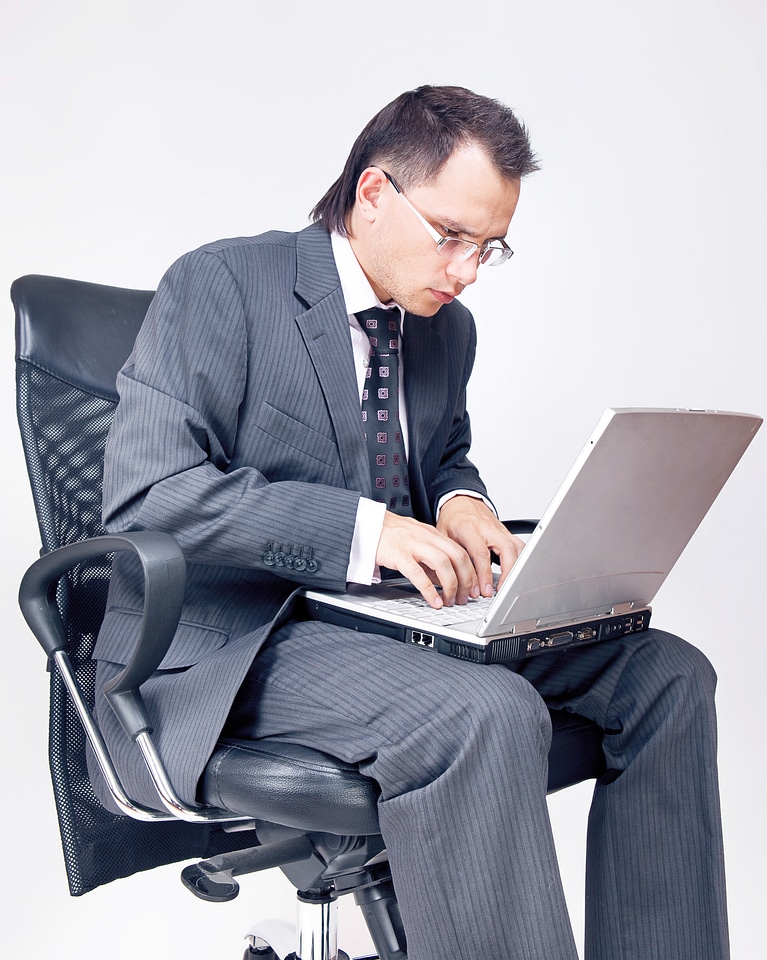 Businessman with Laptop