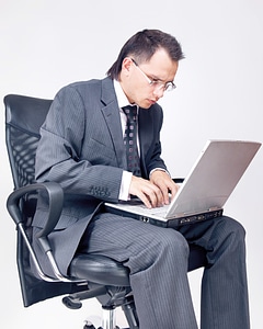 Businessman with Laptop