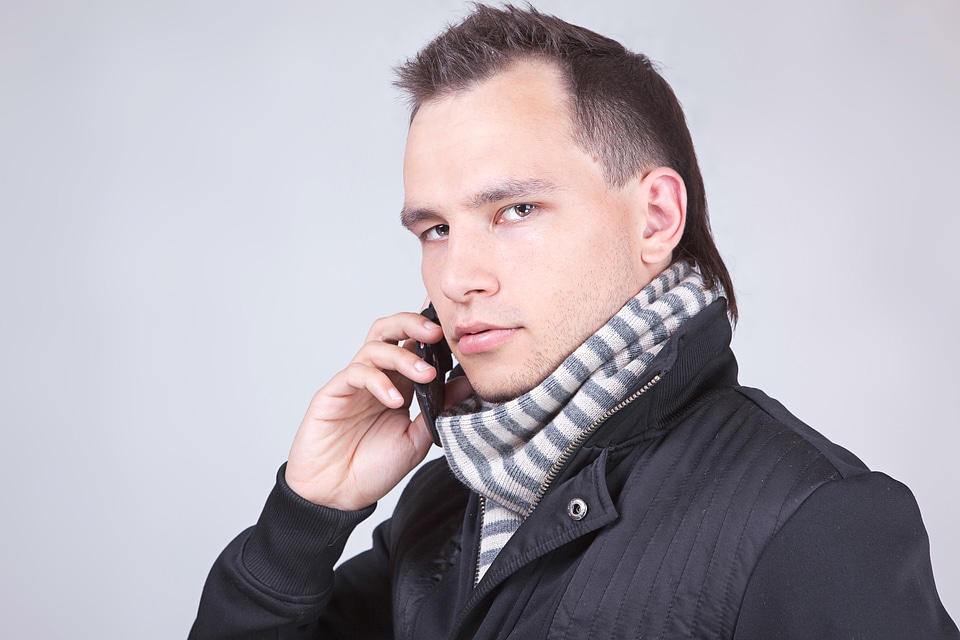 man with phone